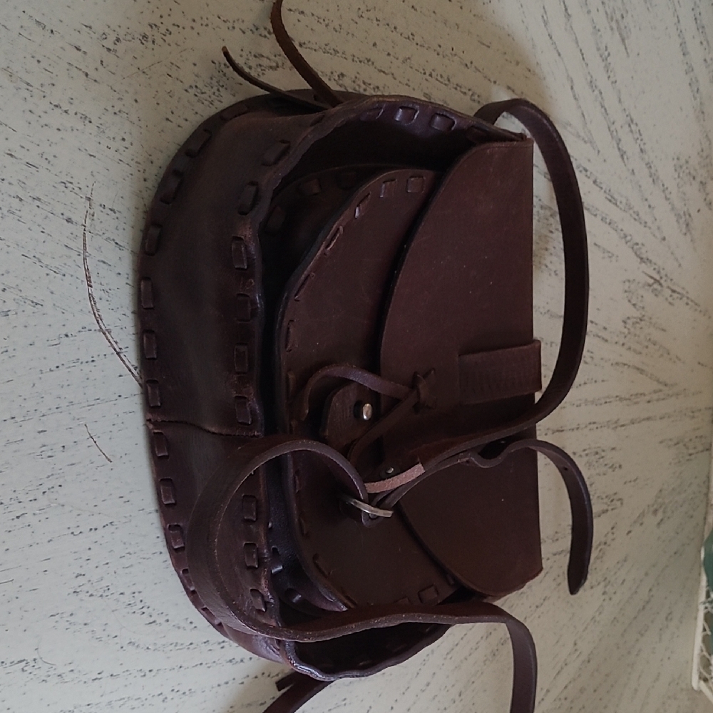 Brown Leather Crossbody